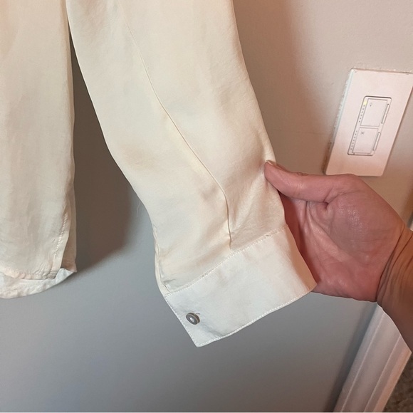 Anthropologie Dolan Left Coast Collared Long Sleeve Blouse Retail $80 Sz. Small - Picture 6 of 10